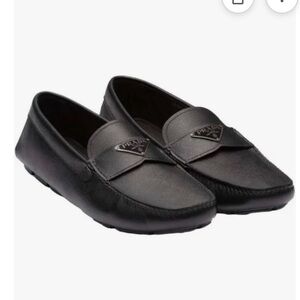 Black Prada Saffiano Loafer Size 9 - Like New
